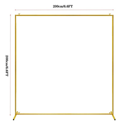 Gold Square Wedding Arch Backdrop Stand by HitMyNeed