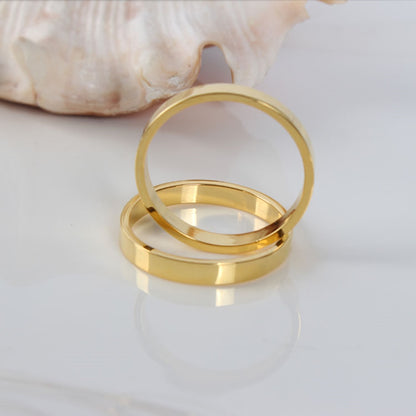 Gold Stainless Steel Napkin Rings Set of 12 by HitMyNeed