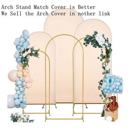 Gold Wedding Arch Stand Backdrop Frame (Multiple Sizes) by HitMyNeed
