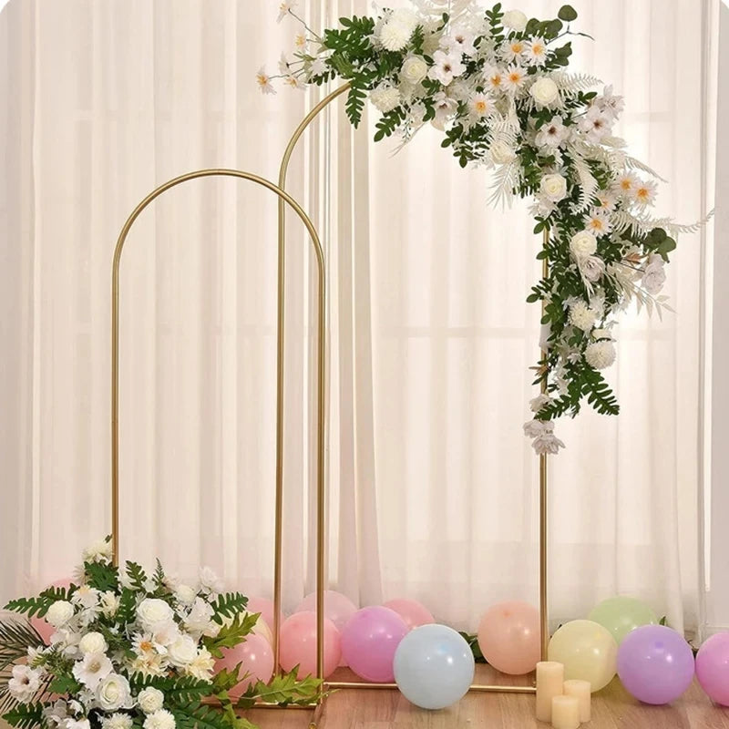 Gold Wedding Arch Stand Backdrop Frame (Multiple Sizes) by HitMyNeed