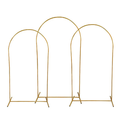Gold Wedding Arch Stand Backdrop Frame (Multiple Sizes) 7-2ft-120x220cm by HitMyNeed