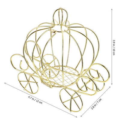 Golden Metal Pumpkin Carriage Table Centerpiece by HitMyNeed