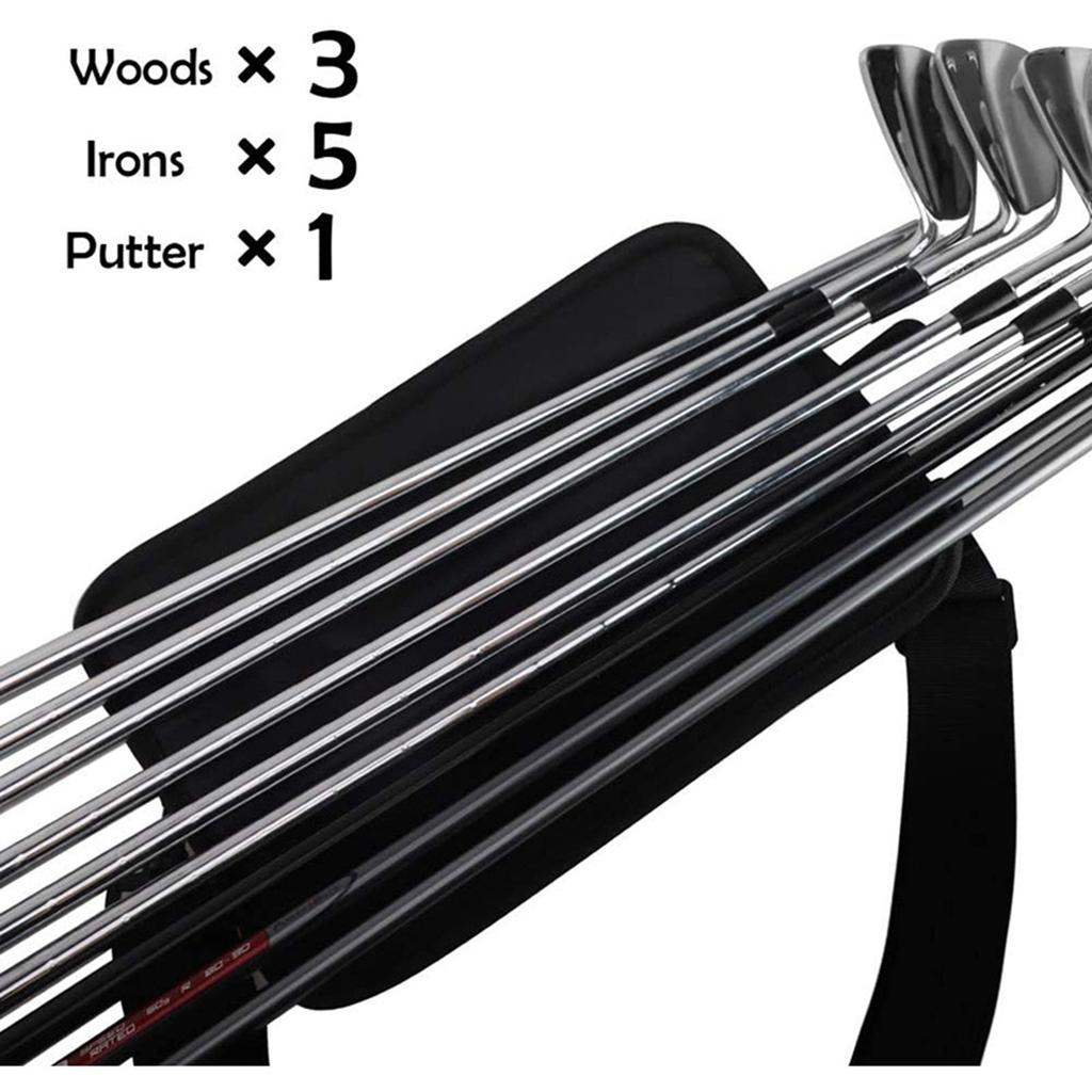Golf Club Carrier Sling Bag for 3-6 Clubs by HitMyNeed
