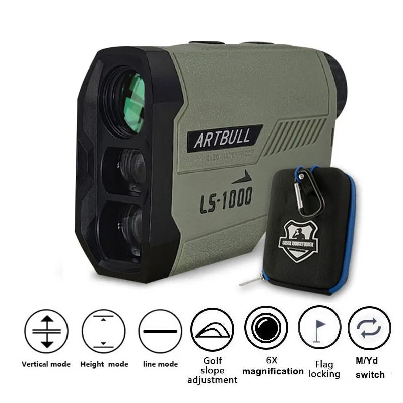 Golf Laser Rangefinder 1000M with Slope & Flag-Lock 1000m by HitMyNeed