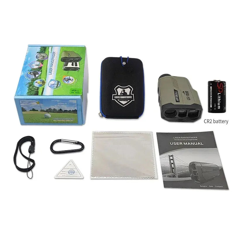 Golf Laser Rangefinder 1000M with Slope & Flag-Lock by HitMyNeed