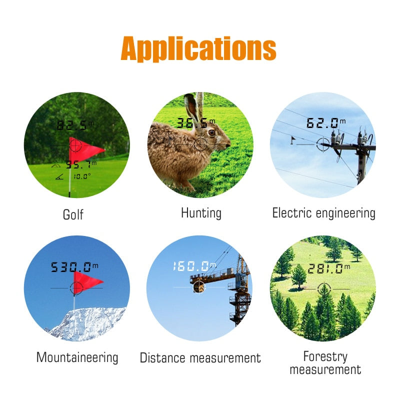 Golf Rangefinder Pocket Device 600m 6x Magnification by HitMyNeed