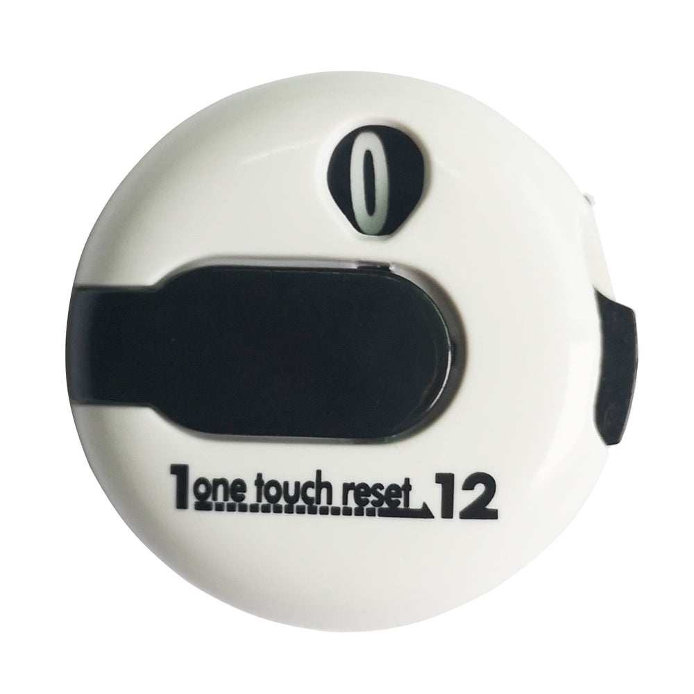 Golf Score Counter Strike Tracker Clip-On white by HitMyNeed