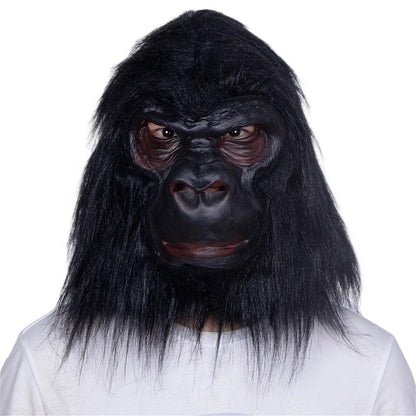 Gorilla Full Head Latex Mask with Realistic Hair by HitMyNeed