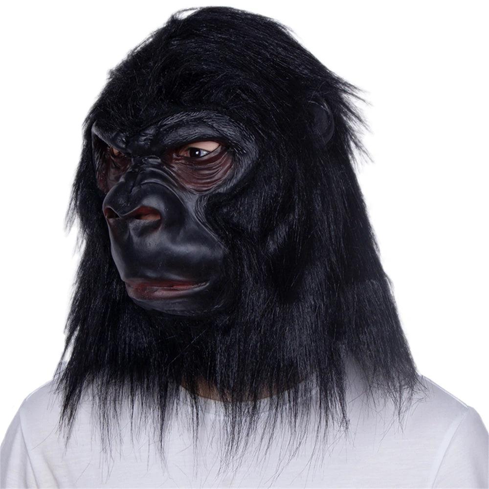 Gorilla Full Head Latex Mask with Realistic Hair by HitMyNeed
