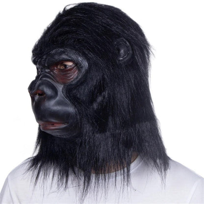 Gorilla Full Head Latex Mask with Realistic Hair by HitMyNeed