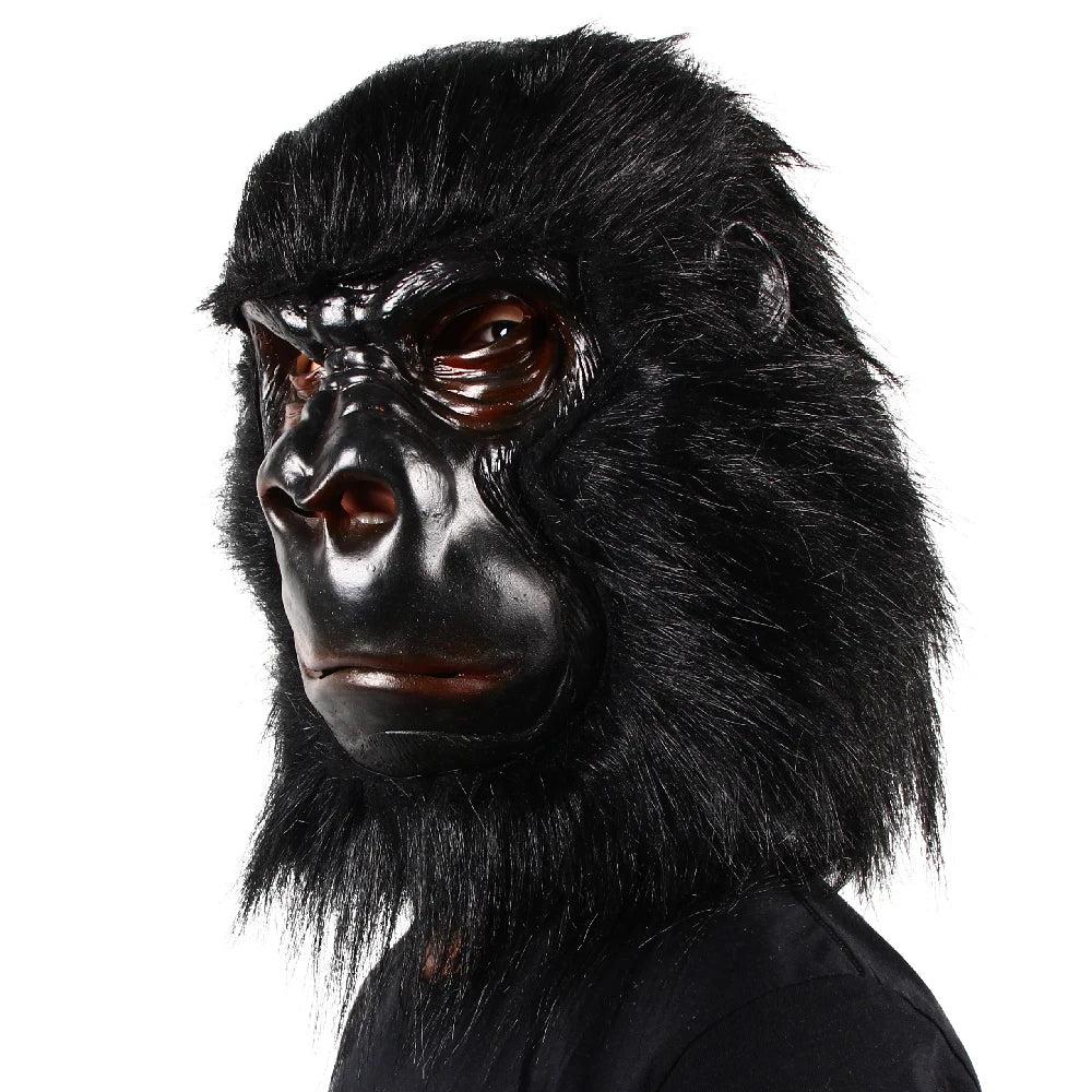 Gorilla Full Head Latex Mask with Realistic Hair by HitMyNeed