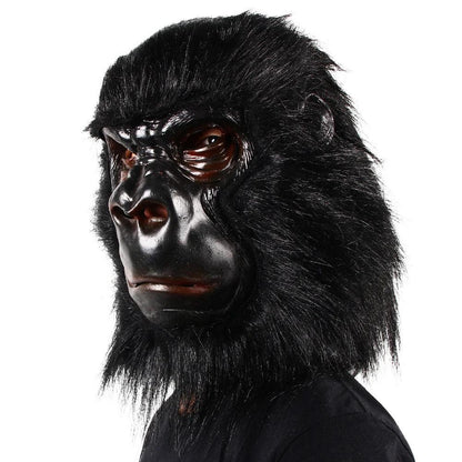 Gorilla Full Head Latex Mask with Realistic Hair by HitMyNeed