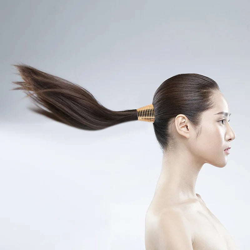 Goth Punk Geometric Metal Hair Ring Ponytail Cuff by HitMyNeed