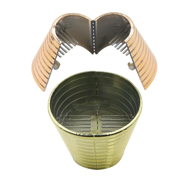 Goth Punk Geometric Metal Hair Ring Ponytail Cuff by HitMyNeed