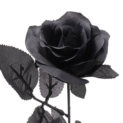 Gothic Artificial Black Roses Bouquet (10 Stems) by HitMyNeed