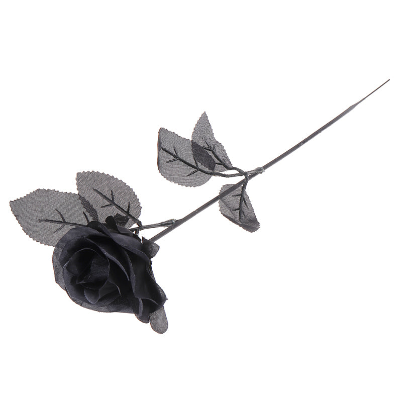 Gothic Artificial Black Roses Bouquet (10 Stems) by HitMyNeed