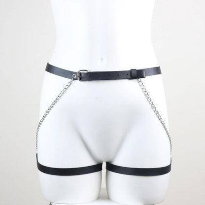 Gothic Belly Chain & Leg Harness Lingerie Belt by HitMyNeed