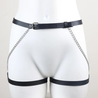 Gothic Belly Chain & Leg Harness Lingerie Belt by HitMyNeed