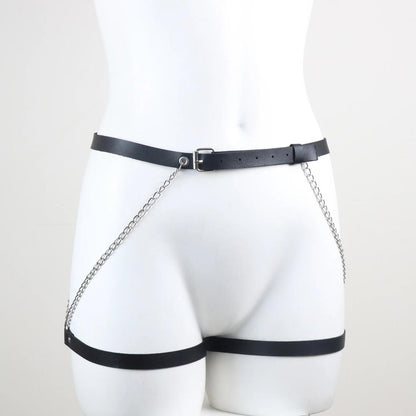 Gothic Belly Chain & Leg Harness Lingerie Belt by HitMyNeed