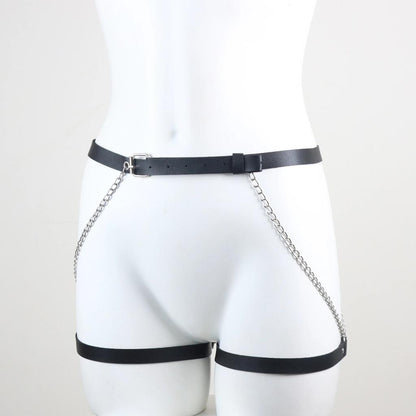 Gothic Belly Chain & Leg Harness Lingerie Belt by HitMyNeed