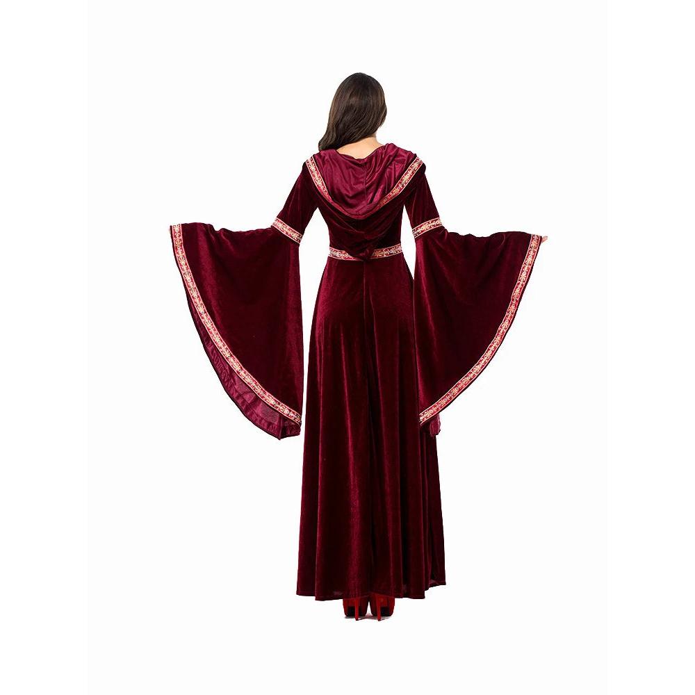 Gothic Hooded Medieval Dress for Cosplay & Weddings by HitMyNeed