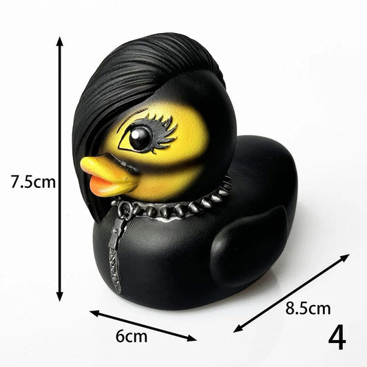 Gothic Punk Duck Resin Figurine Desk Sculpture d by HitMyNeed