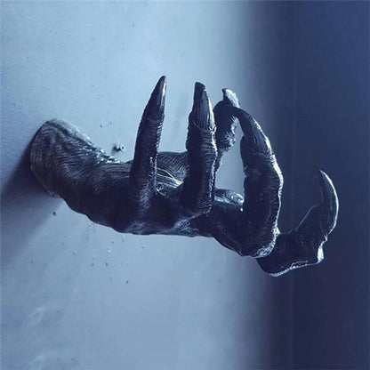 Gothic Witch Hand Wall Hook Resin Halloween Decor by HitMyNeed