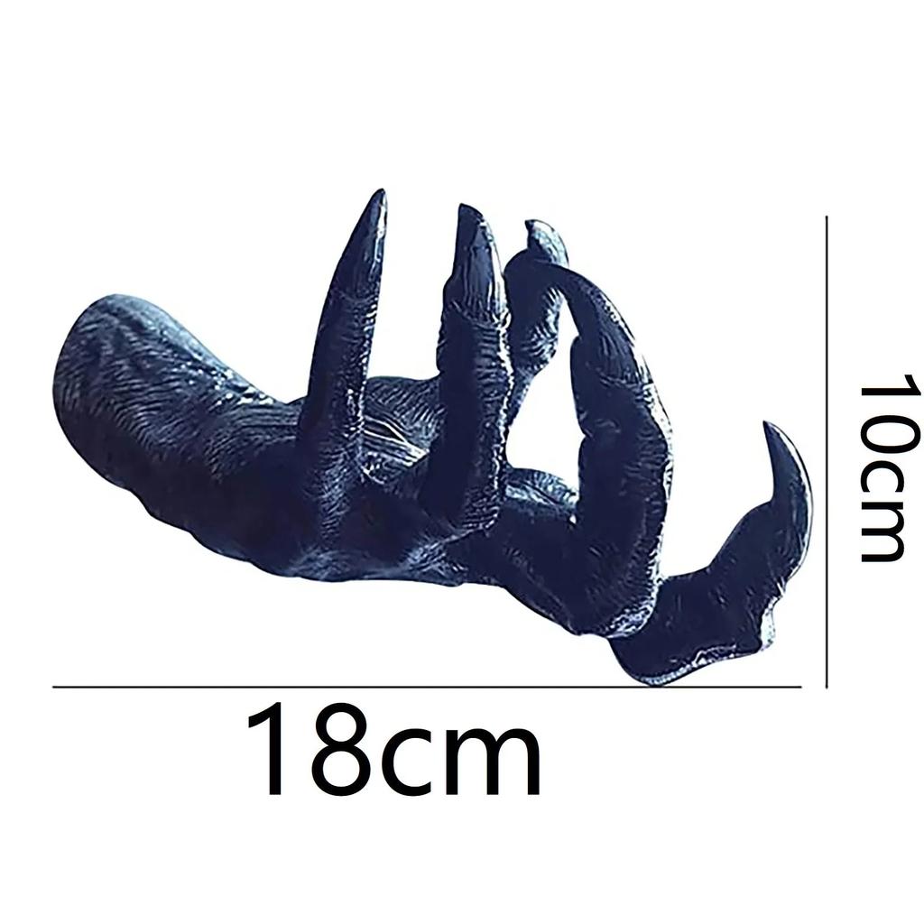 Gothic Witch Hand Wall Hook Resin Halloween Decor by HitMyNeed