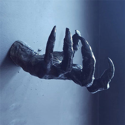Gothic Witch Hand Wall Hook Resin Sculpture by HitMyNeed