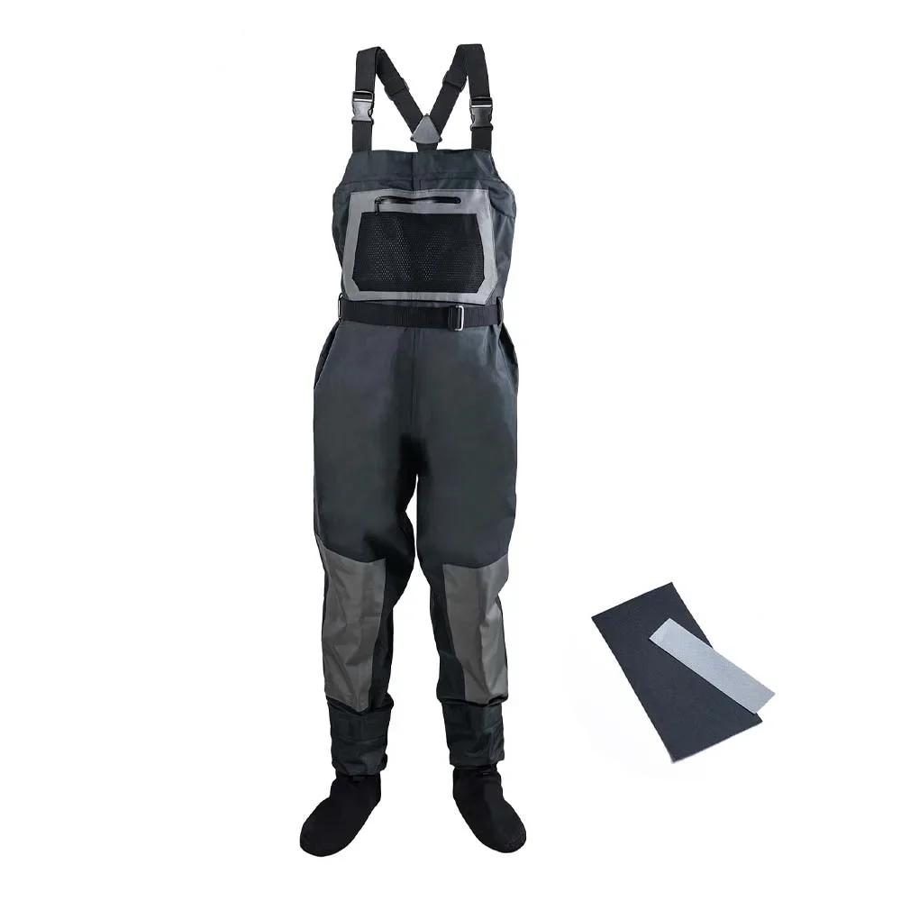 Goture 100% Waterproof Breathable Chest Waders with Boots m by HitMyNeed