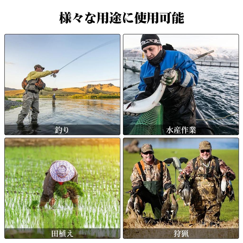 Goture 100% Waterproof Breathable Chest Waders with Boots s by HitMyNeed