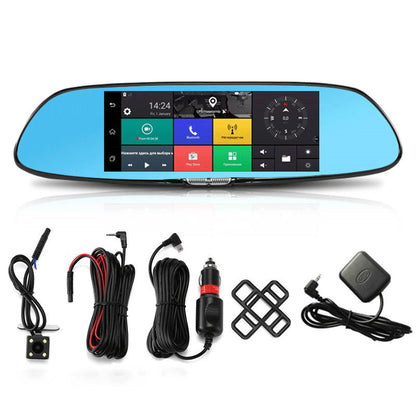GPS Rear View Mirror Dash Cam with Wi‑Fi & Bluetooth by HitMyNeed
