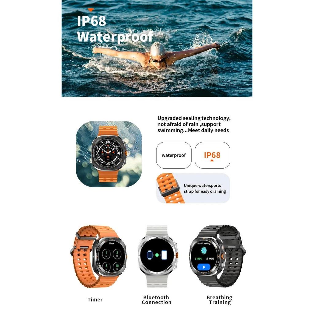 GPS Watch 7 Ultra 47mm AMOLED Smartwatch IP68 by HitMyNeed