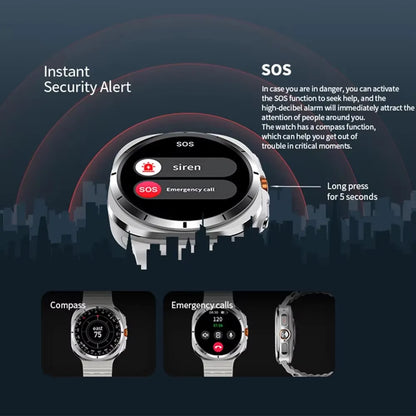 GPS Watch 7 Ultra 47mm AMOLED Smartwatch IP68 by HitMyNeed