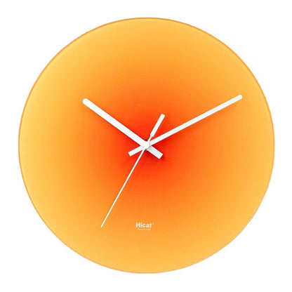 Gradient Glass Sunset Wall Clock, Silent Movement by HitMyNeed