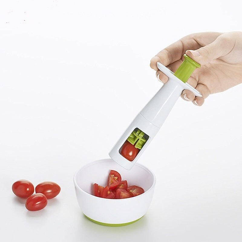 Grape and Cherry Tomato Quarter Slicer Tool by HitMyNeed