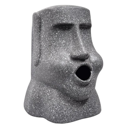 Gray Resin Easter Island Tissue Box Holder by HitMyNeed