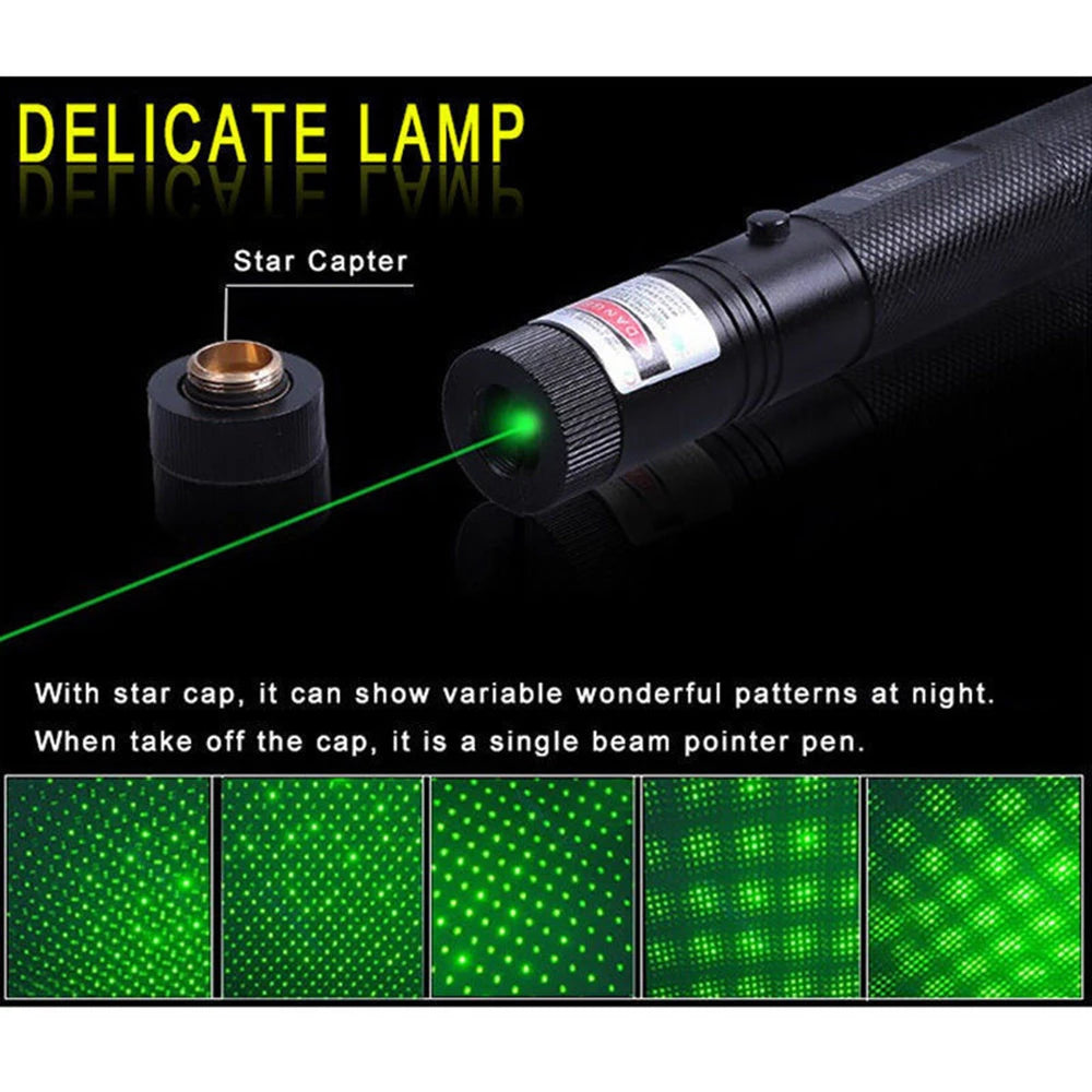 Green 532nm Laser Pointer Pen 301 with Safety Keys by HitMyNeed