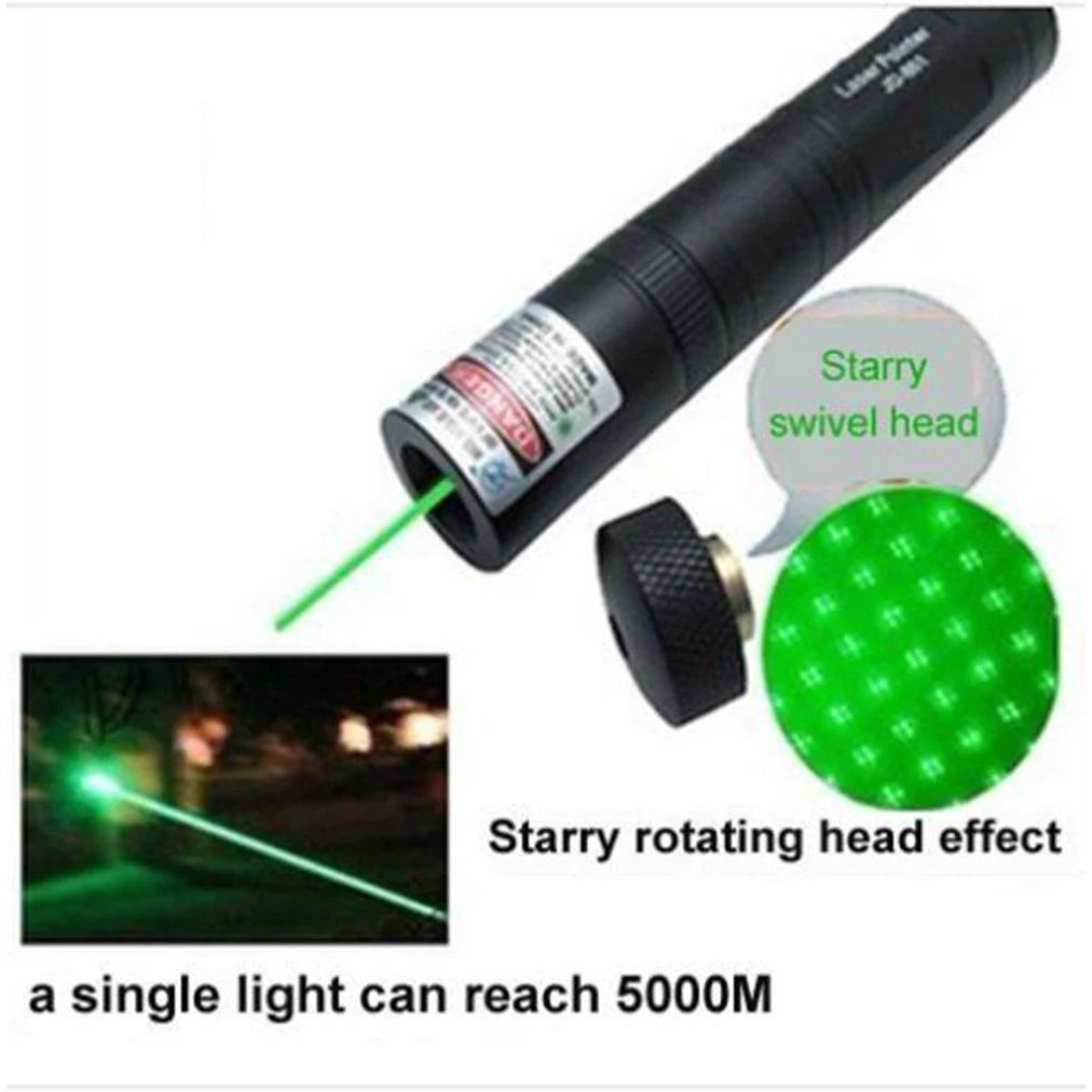Green 532nm Laser Pointer Pen 301 with Safety Keys by HitMyNeed