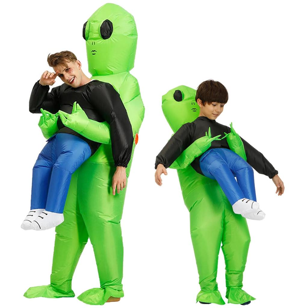 Green Alien Inflatable Costume for Adults & Kids by HitMyNeed