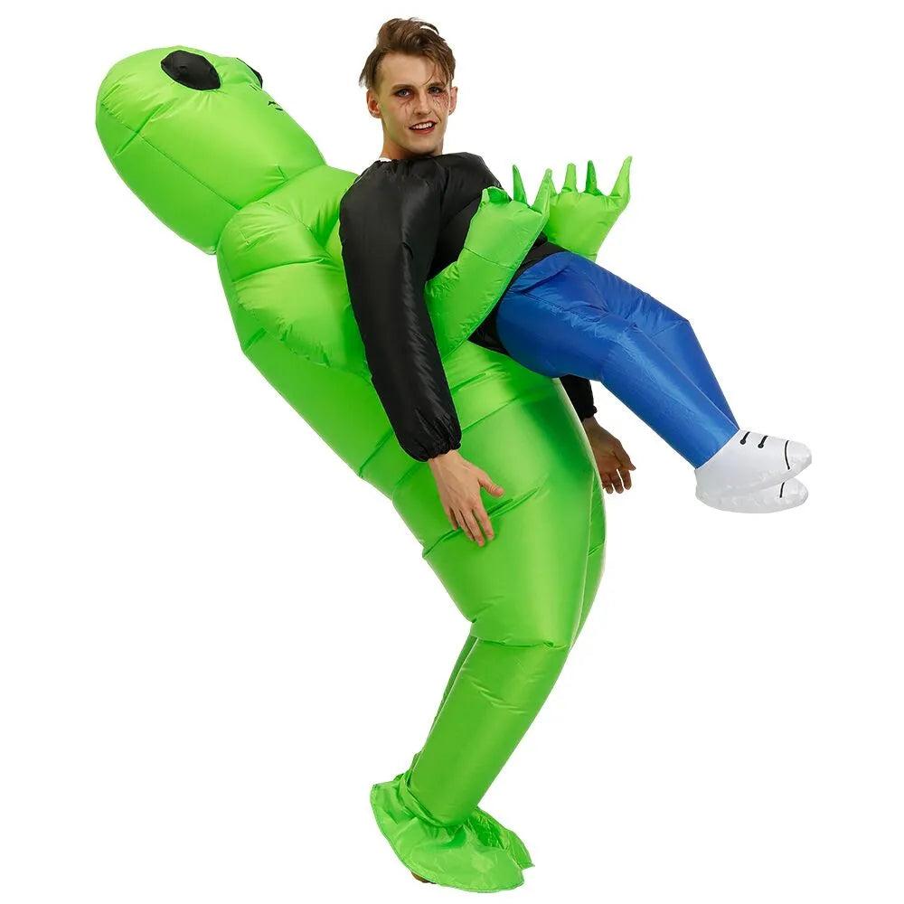 Green Alien Inflatable Costume for Adults & Kids by HitMyNeed