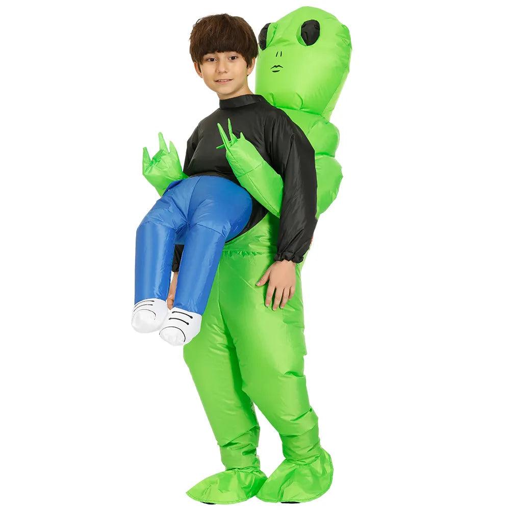 Green Alien Inflatable Costume for Adults & Kids by HitMyNeed