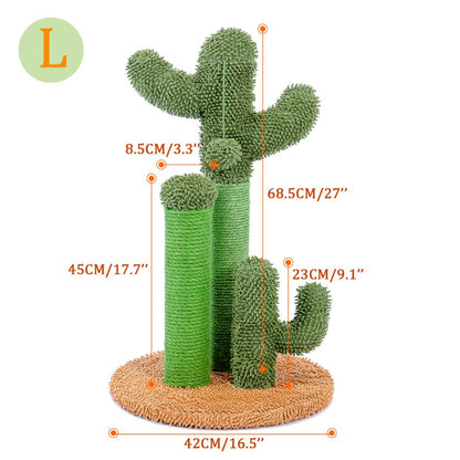 Green Cactus Cat Scratching Post by HitMyNeed