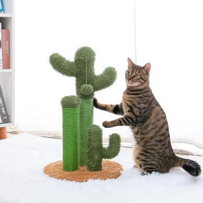 Green Cactus Cat Scratching Post by HitMyNeed