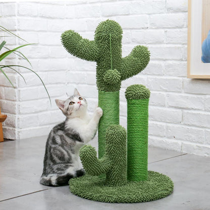 Green Cactus Cat Scratching Post by HitMyNeed