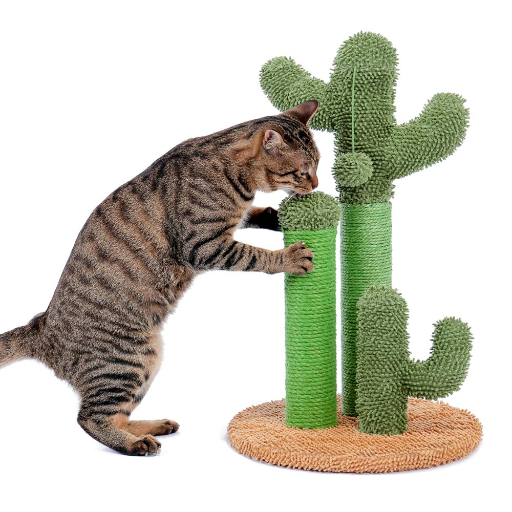 Green Cactus Cat Scratching Post by HitMyNeed