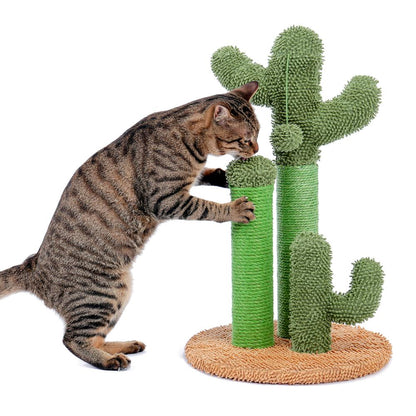 Green Cactus Cat Scratching Post by HitMyNeed