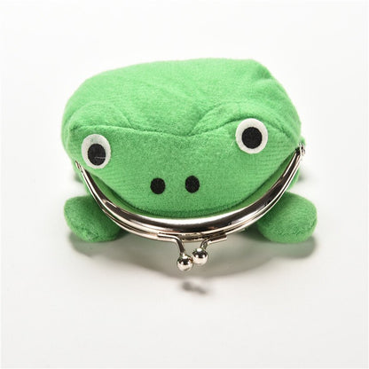 Green Flannel Frog Coin Purse by HitMyNeed