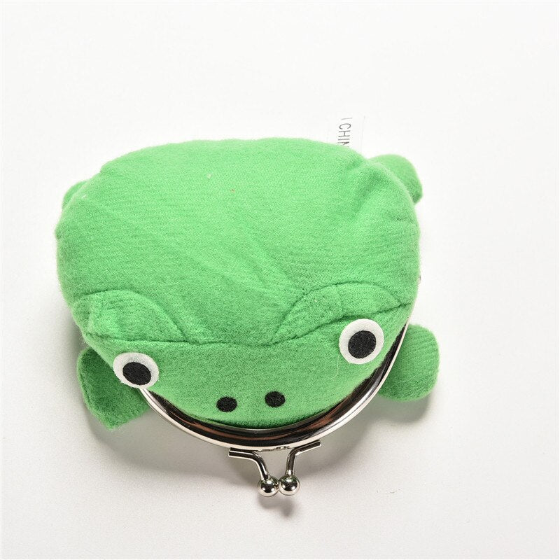 Green Flannel Frog Coin Purse by HitMyNeed