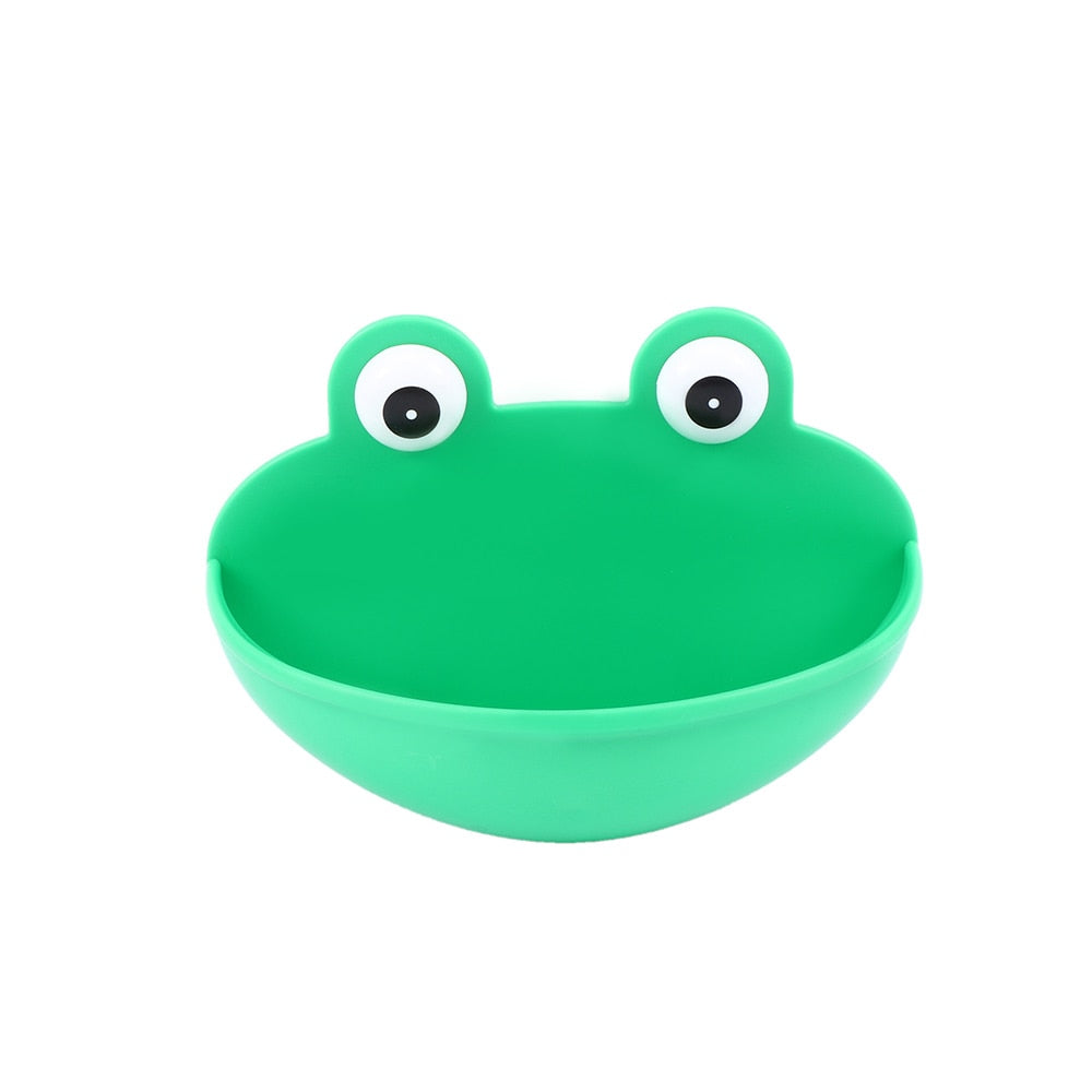 Green Frog Suction Cup Soap Dish Holder by HitMyNeed